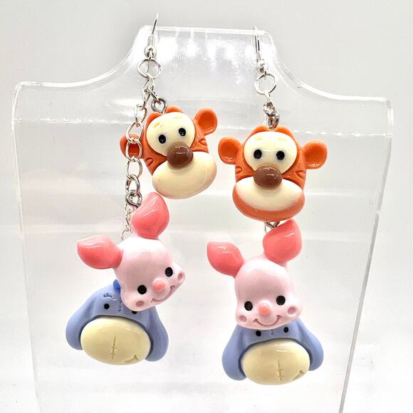 Pooh Pals Earrings - Tigger Earrings - Piglet Earrings - Eeyore Earrings - Picture 1 of 10